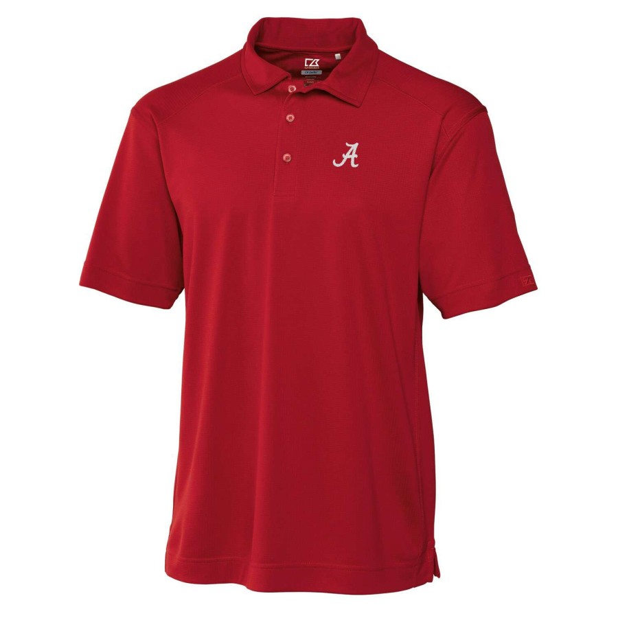 Men * | Clearance Sale Men'S Cutter & Buck Crimson Alabama Crimson Tide Big & Tall Drytec Genre Polo