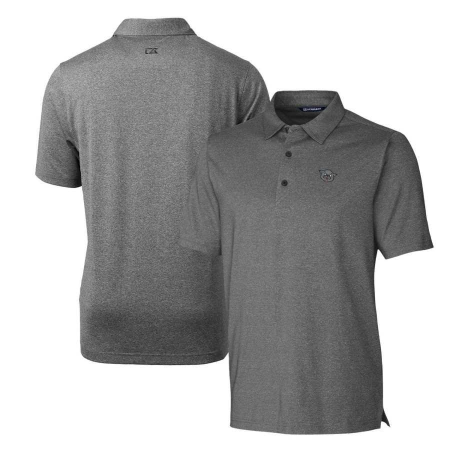 Men * | Lower Prices Men'S Cutter & Buck Heather Charcoal Cincinnati Bearcats Forge Stretch Polo