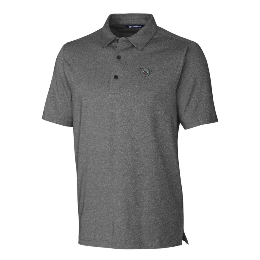 Men * | Lower Prices Men'S Cutter & Buck Heather Charcoal Cincinnati Bearcats Forge Stretch Polo