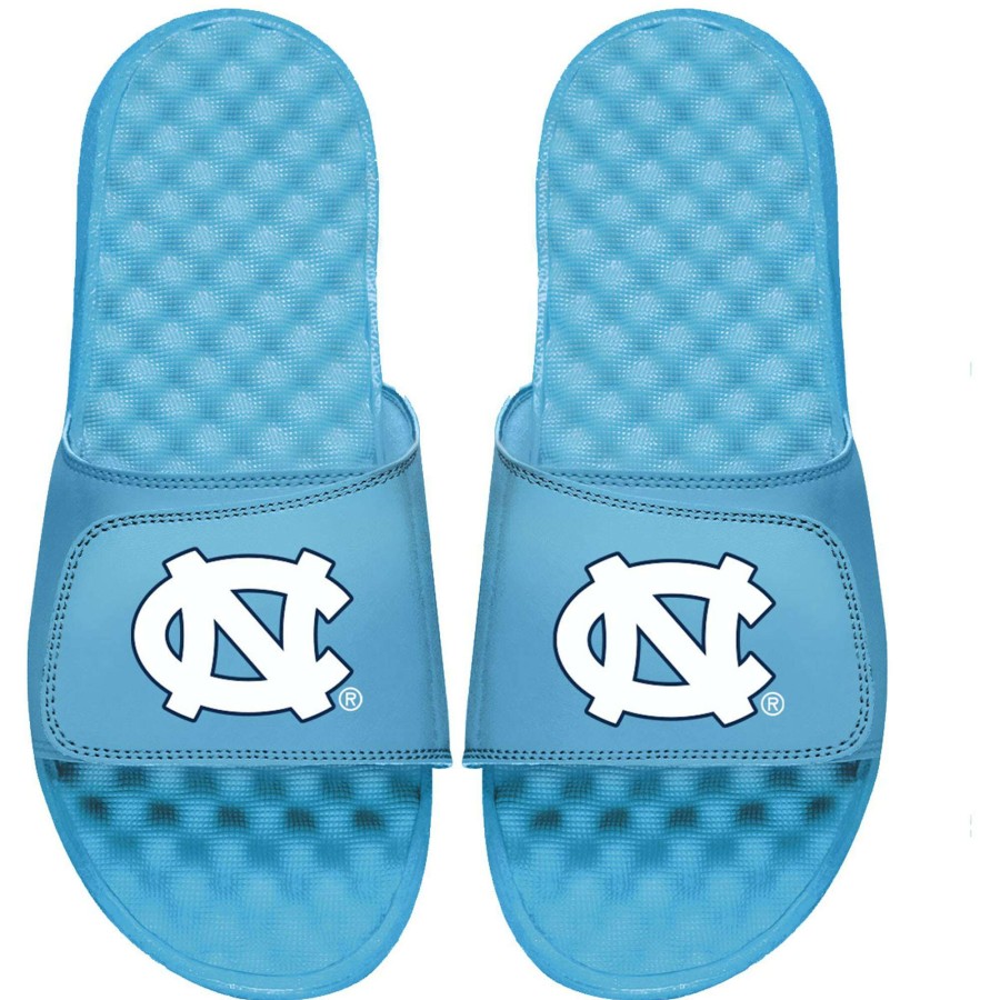 Men * | Best Quality Men'S Islide Carolina Blue North Carolina Tar Heels Primary Outline Logo Slide Sandals