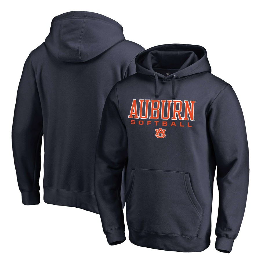 Men * | Best Sellers Men'S Fanatics Branded Navy Auburn Tigers True Sport Softball Pullover Hoodie