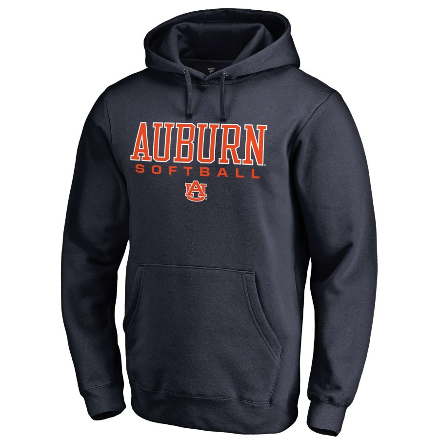 Men * | Best Sellers Men'S Fanatics Branded Navy Auburn Tigers True Sport Softball Pullover Hoodie