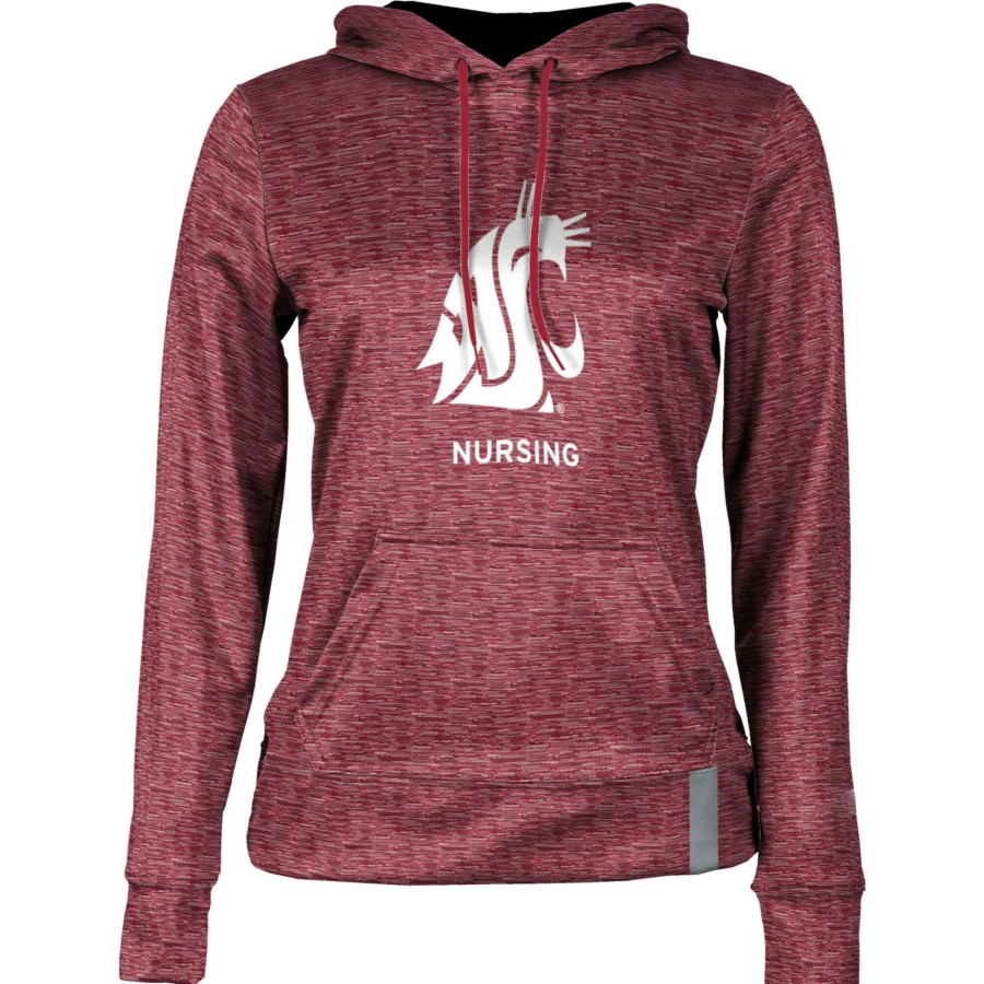 Women * | Original Women'S Crimson Washington State Cougars Nursing Pullover Hoodie