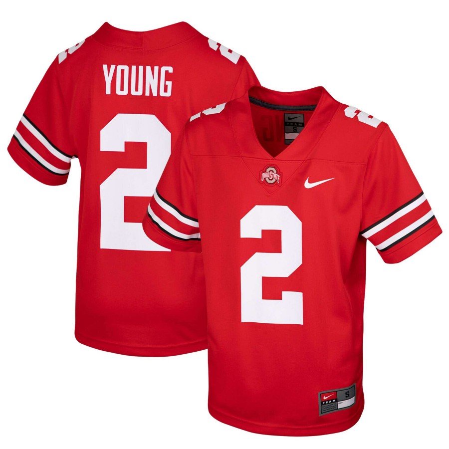 Women * | Hot Sell Youth Nike Chase Young Scarlet Ohio State Buckeyes 2020 Nfl Draft Replica Jersey