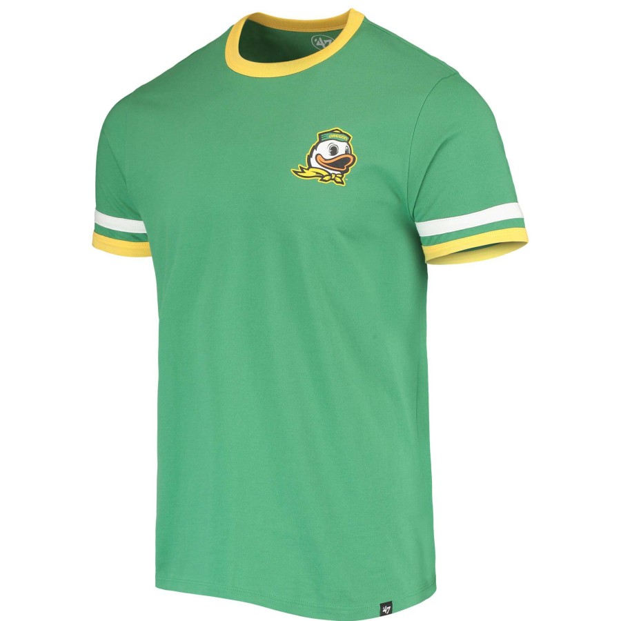 Men * | Tendy Style Men'S '47 Green Oregon Ducks Otis Ringer T-Shirt