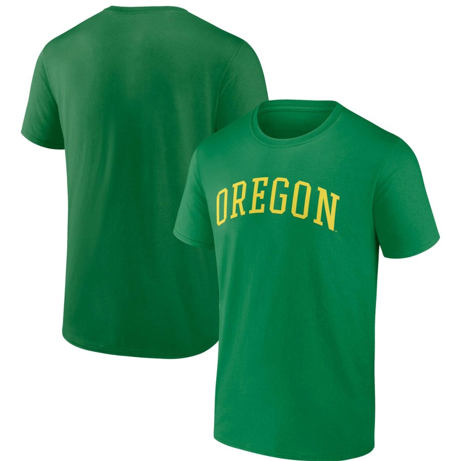 Men * | Clearance Sale Men'S Fanatics Branded Green Oregon Ducks Basic Arch T-Shirt