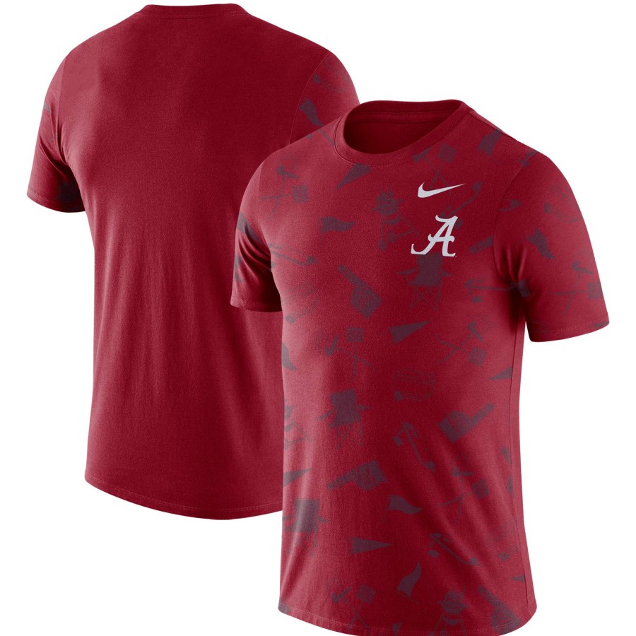 Men * | Best Quality Men'S Nike Crimson Alabama Crimson Tide Tailgate T-Shirt