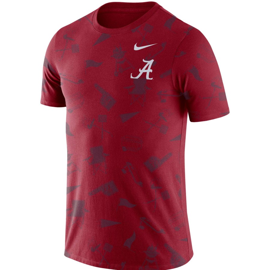 Men * | Best Quality Men'S Nike Crimson Alabama Crimson Tide Tailgate T-Shirt