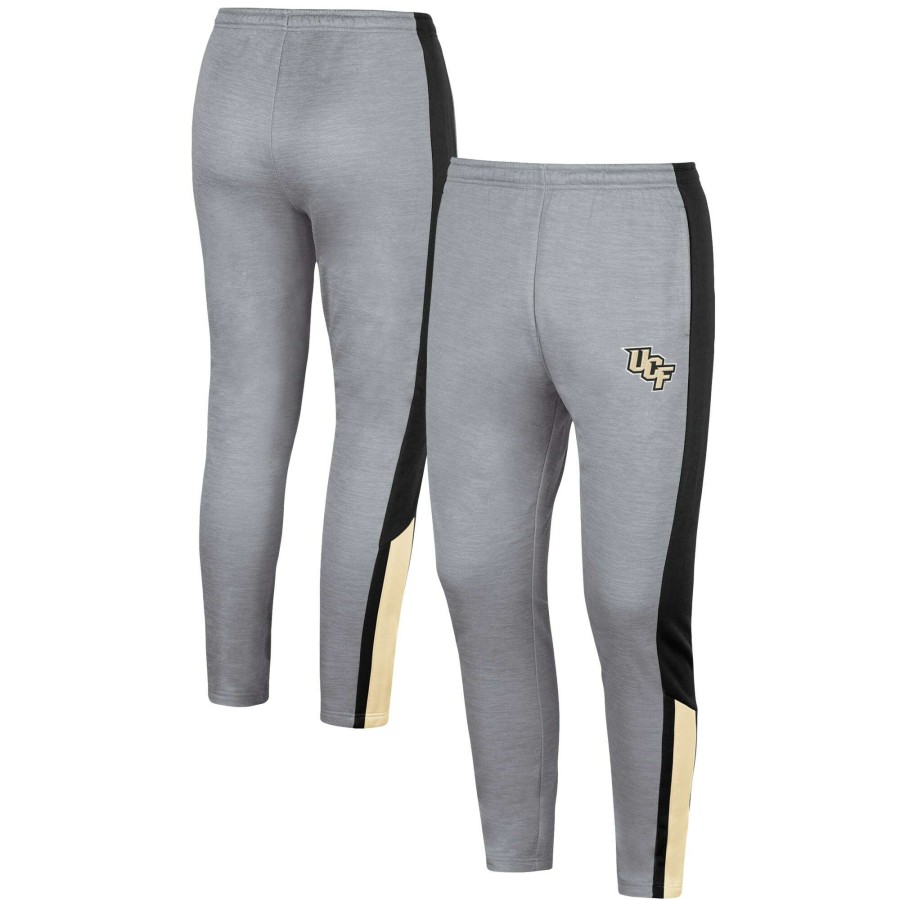 Men * | Best Sellers Men'S Colosseum Gray Ucf Knights Up Top Pants