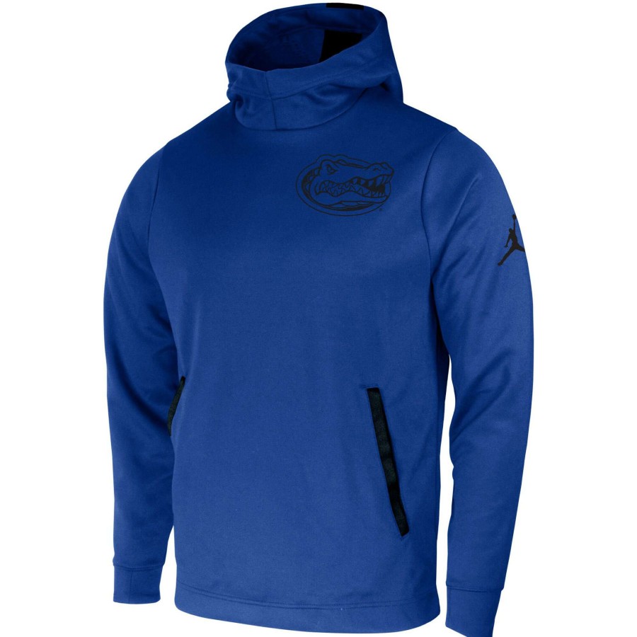 Men * | Reliable Quality Men'S Jordan Brand Royal Florida Gators 2-Hit Performance Pullover Hoodie