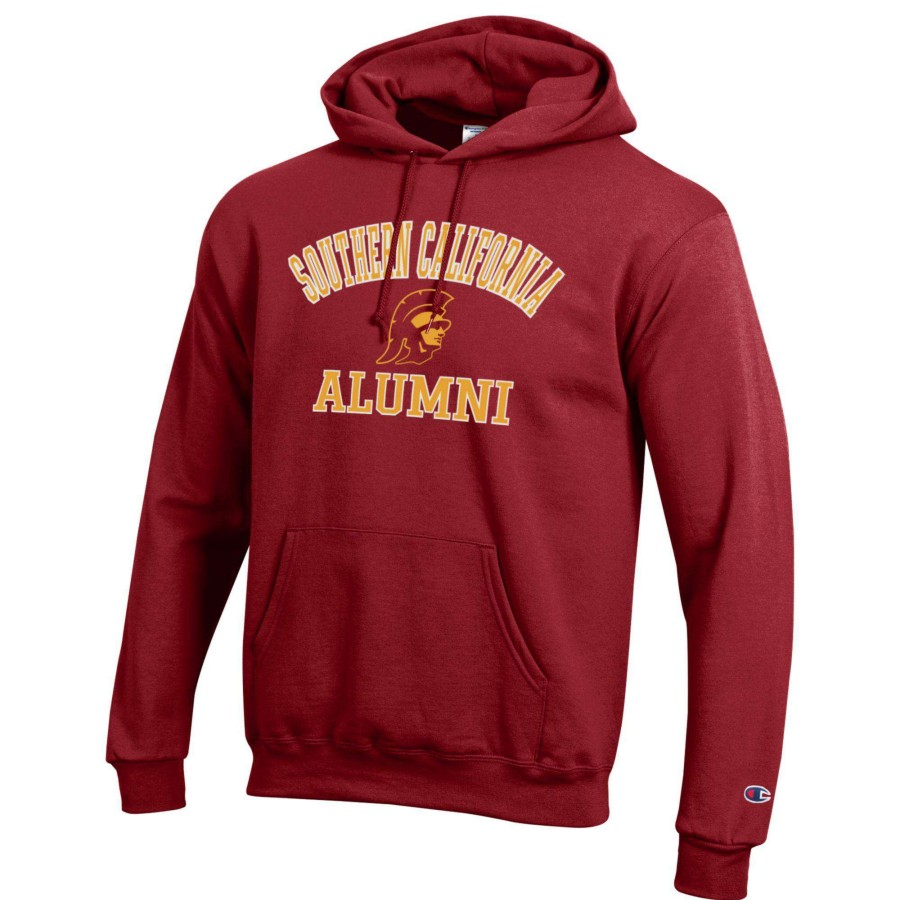 Men * | Bestsellers Men'S Champion Cardinal Usc Trojans Alumni Logo Pullover Hoodie