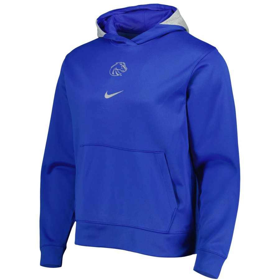 Men * | Clearance Sale Men'S Nike Royal Boise State Broncos Spotlight Performance Pullover Hoodie