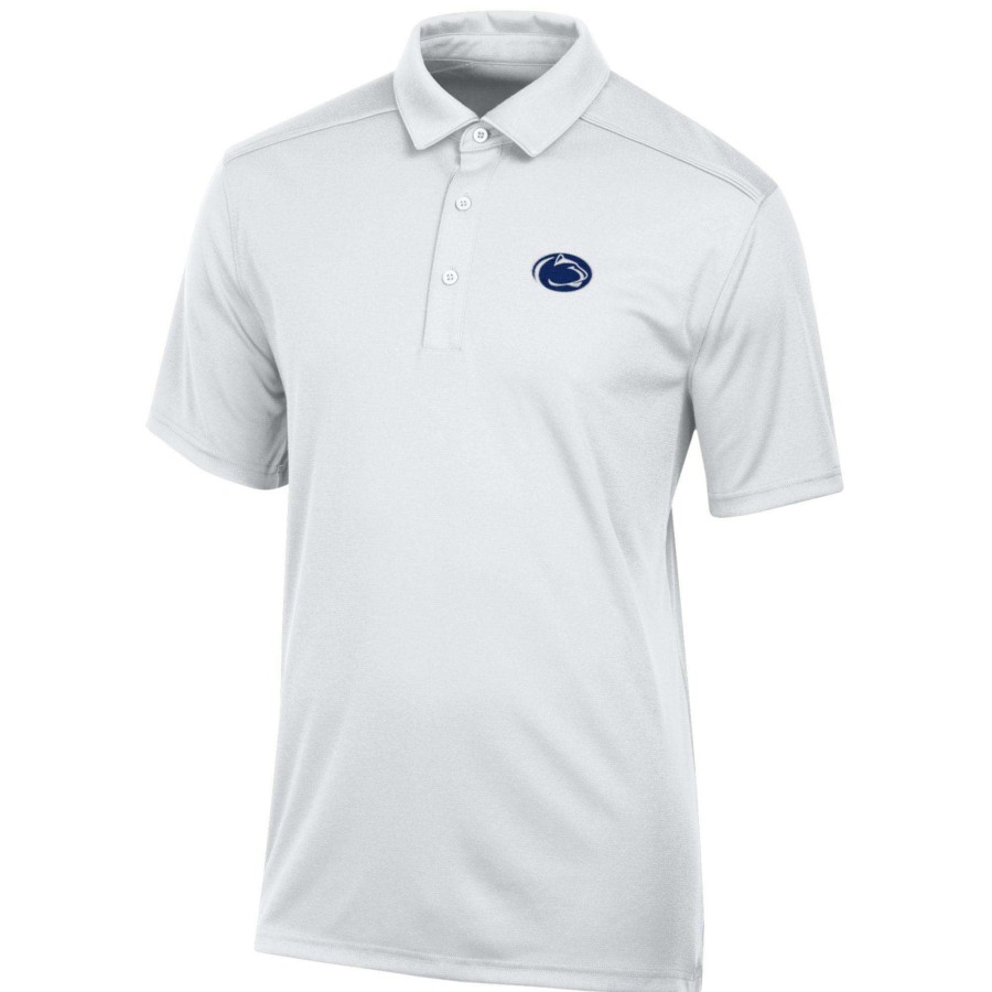 Men * | Hot Sell Men'S White Penn State Nittany Lions Classic Jacquard Polo