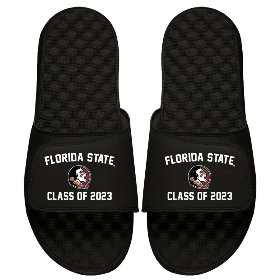 Men * | Tendy Style Florida State Seminoles Islide Class Of 2023 Slide Sandals Black