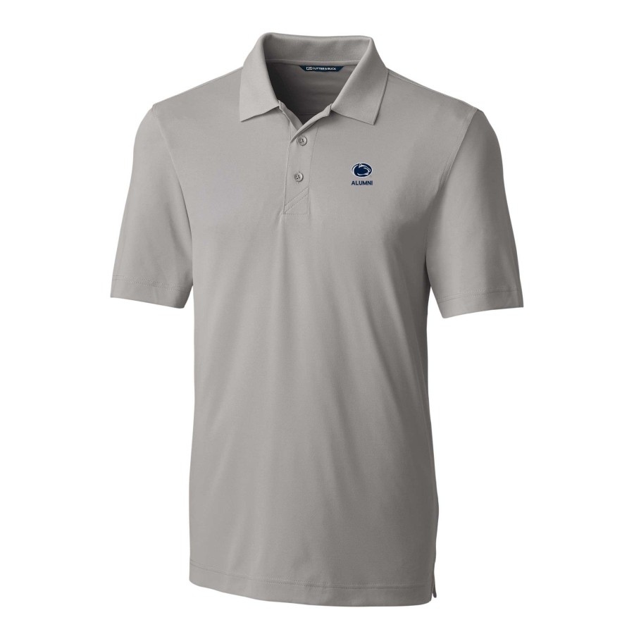 Men * | Original Men'S Cutter & Buck Gray Penn State Nittany Lions Alumni Logo Forge Stretch Drytec Polo