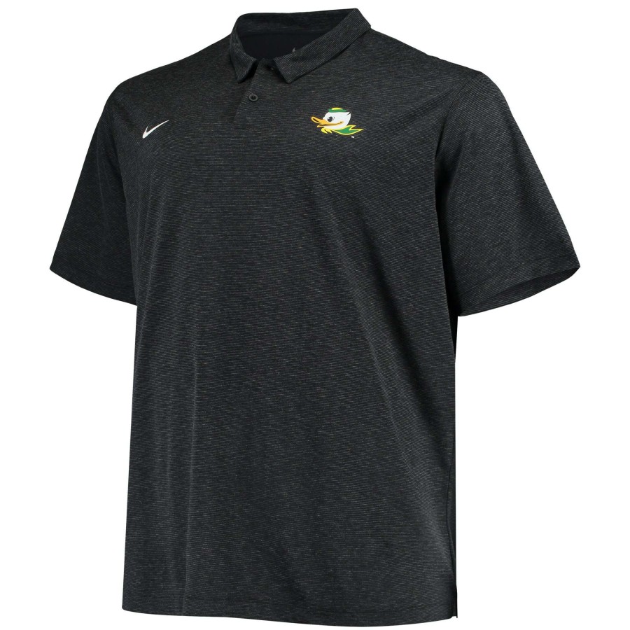 Men * | Bestsellers Men'S Nike Heathered Black Oregon Ducks Big & Tall Performance Polo