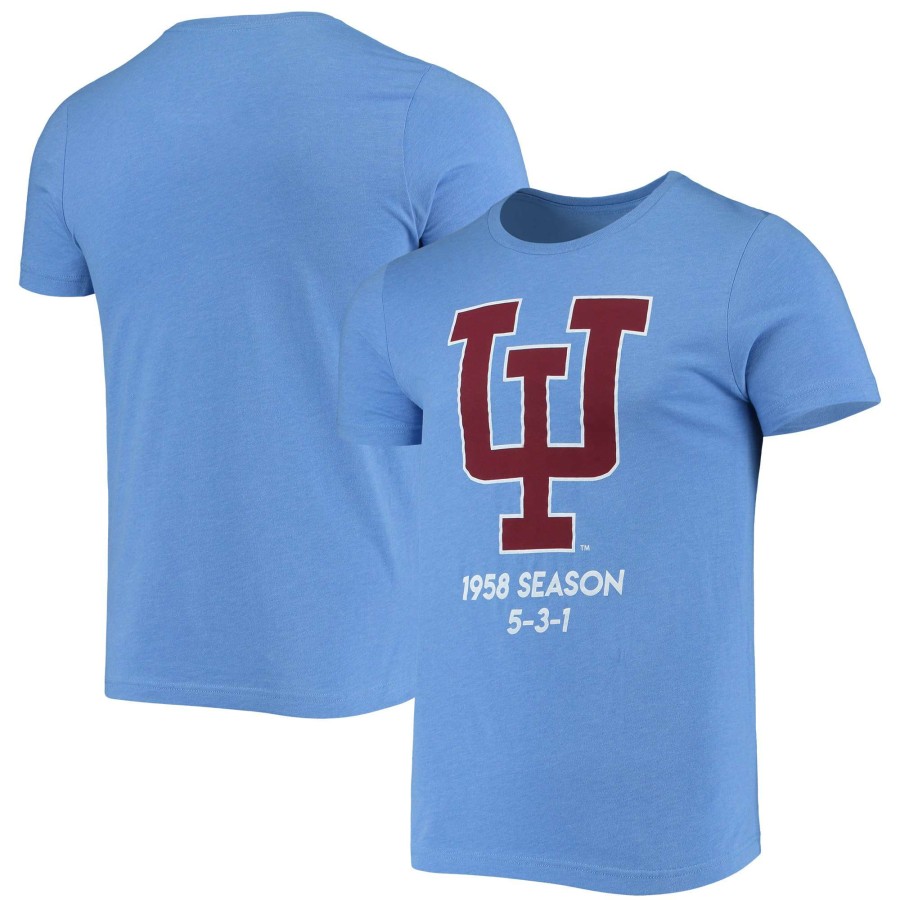 Men * | Reliable Quality Men'S Homefield Heathered Light Blue Indiana Hoosiers Vintage 1958 Iu Uniform T-Shirt