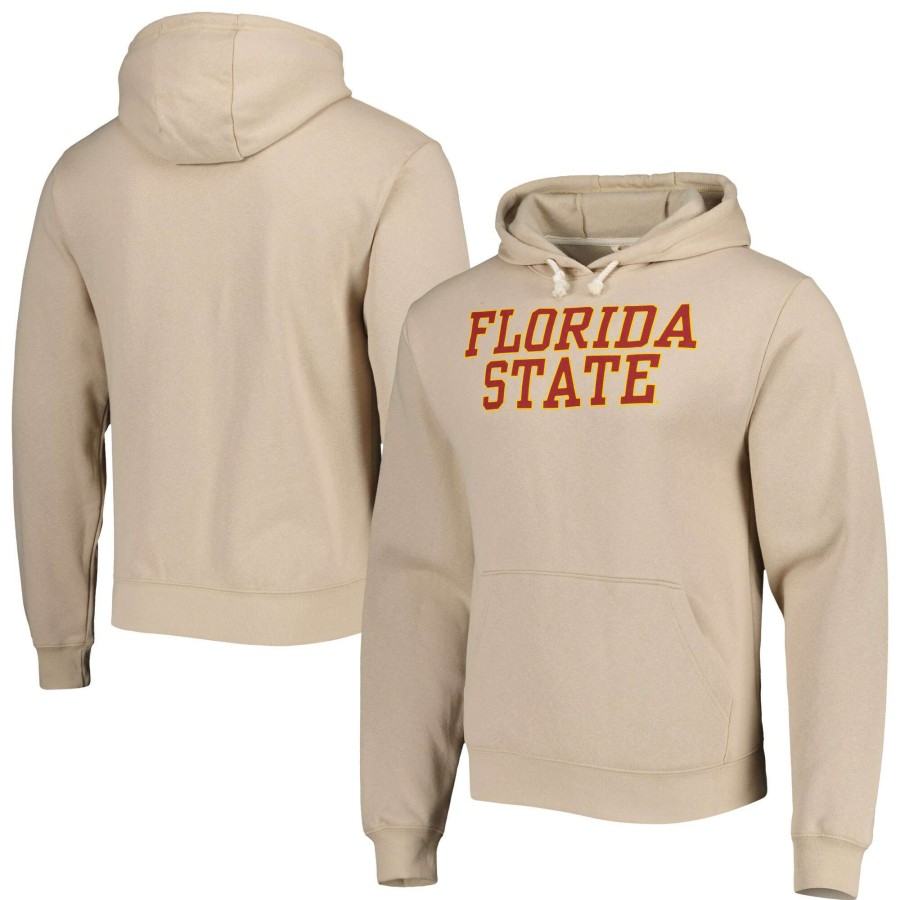 Men * | Reliable Quality Men'S League Collegiate Wear Gold Florida State Seminoles Local Essential Fleece Pullover Hoodie