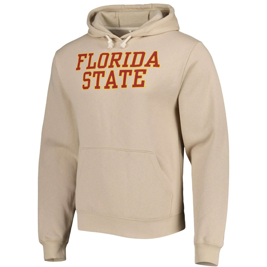 Men * | Reliable Quality Men'S League Collegiate Wear Gold Florida State Seminoles Local Essential Fleece Pullover Hoodie