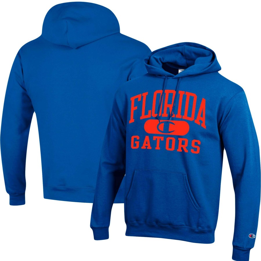 Men * | Clearance Sale Men'S Champion Royal Florida Gators Arch Pill Pullover Hoodie