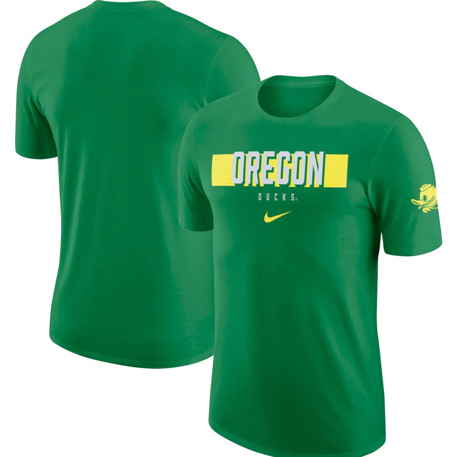 Men * | Clearance Sale Men'S Nike Green Oregon Ducks Campus Gametime T-Shirt