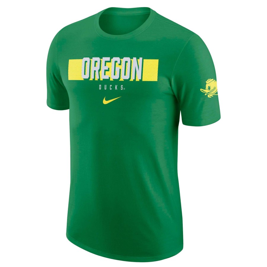 Men * | Clearance Sale Men'S Nike Green Oregon Ducks Campus Gametime T-Shirt